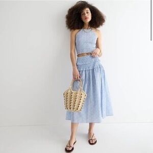 NWT J.Crew Smocked-waist skirt in Liberty Jacqueline's Blossom size XXL new